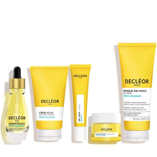 Decléor Neroli Bigarade Rich Hydration Booster Routine gezichtsset droge huid