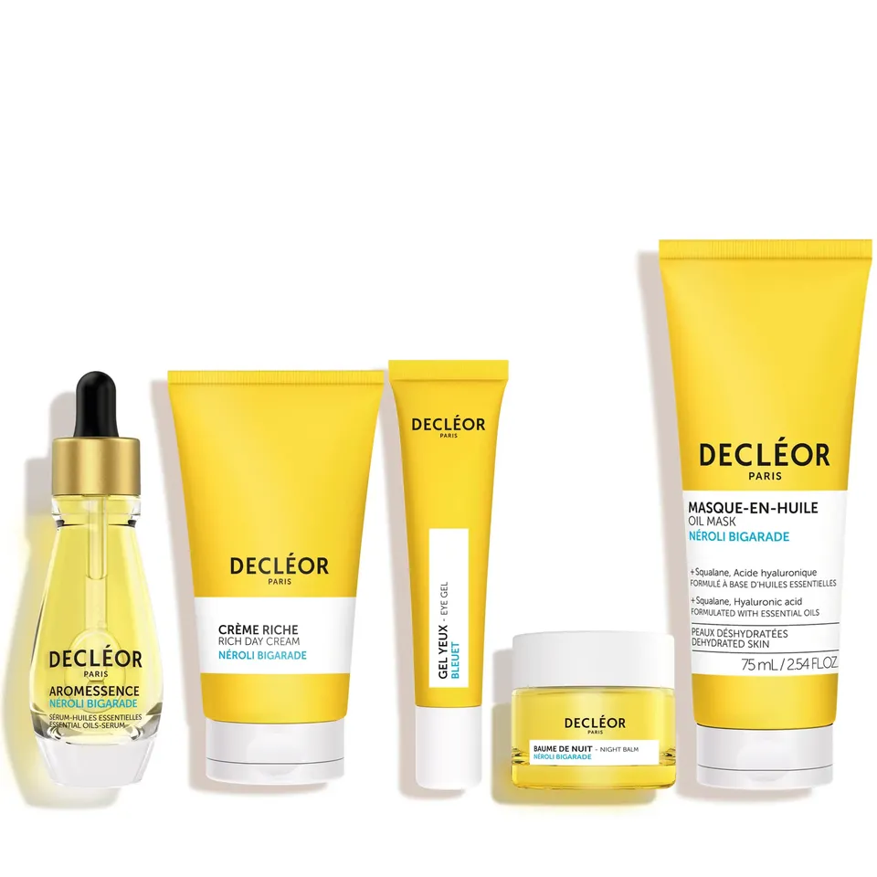 Decléor Neroli Bigarade Rich Hydration Booster Routine gezichtsset droge huid
