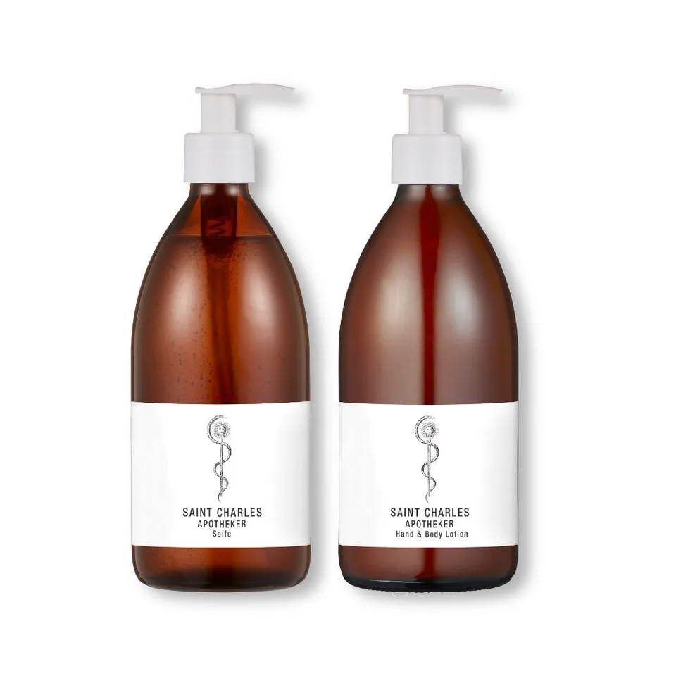 Saint Charles Apotheker Luxe verzorgingsset zeep en lotion 2x500 ml