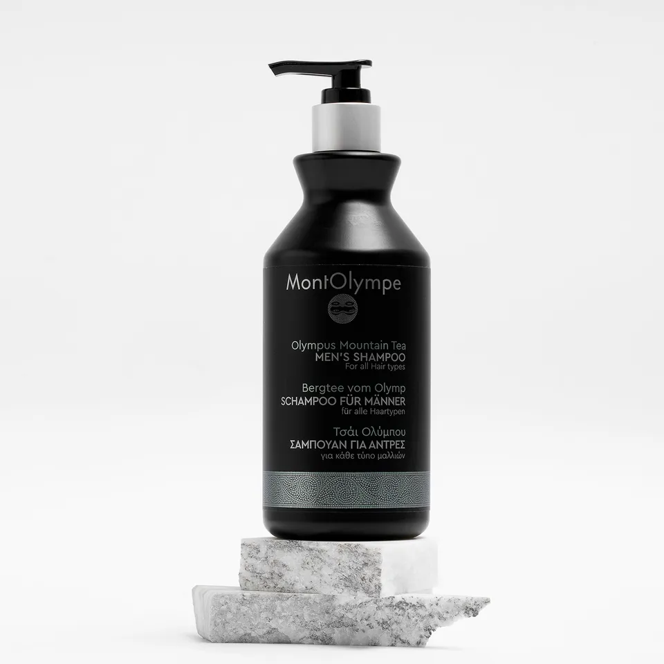 MontOlympe Olympus Mountain Tea shampoo mannen dun haar