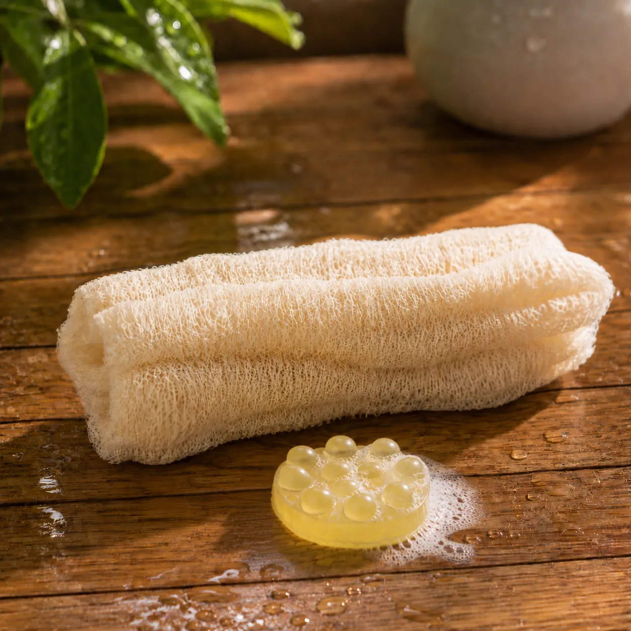 Mythos Cleanskin Calendula massagezeep 100g luffa