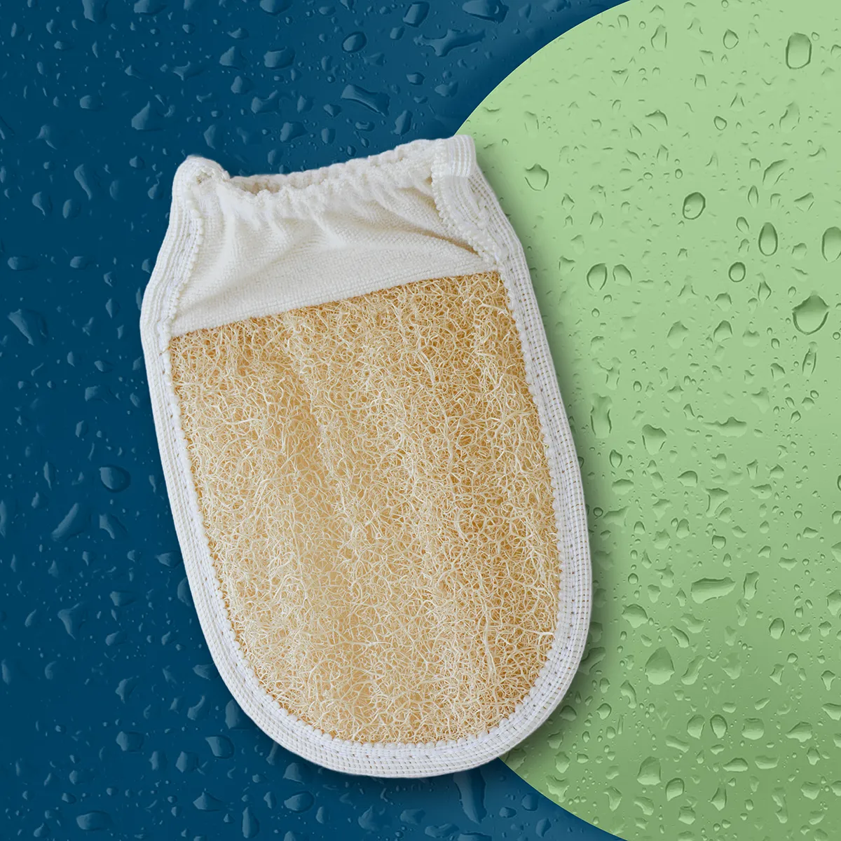 Mythos Lifoplus Classic luffa douchehandschoen katoen