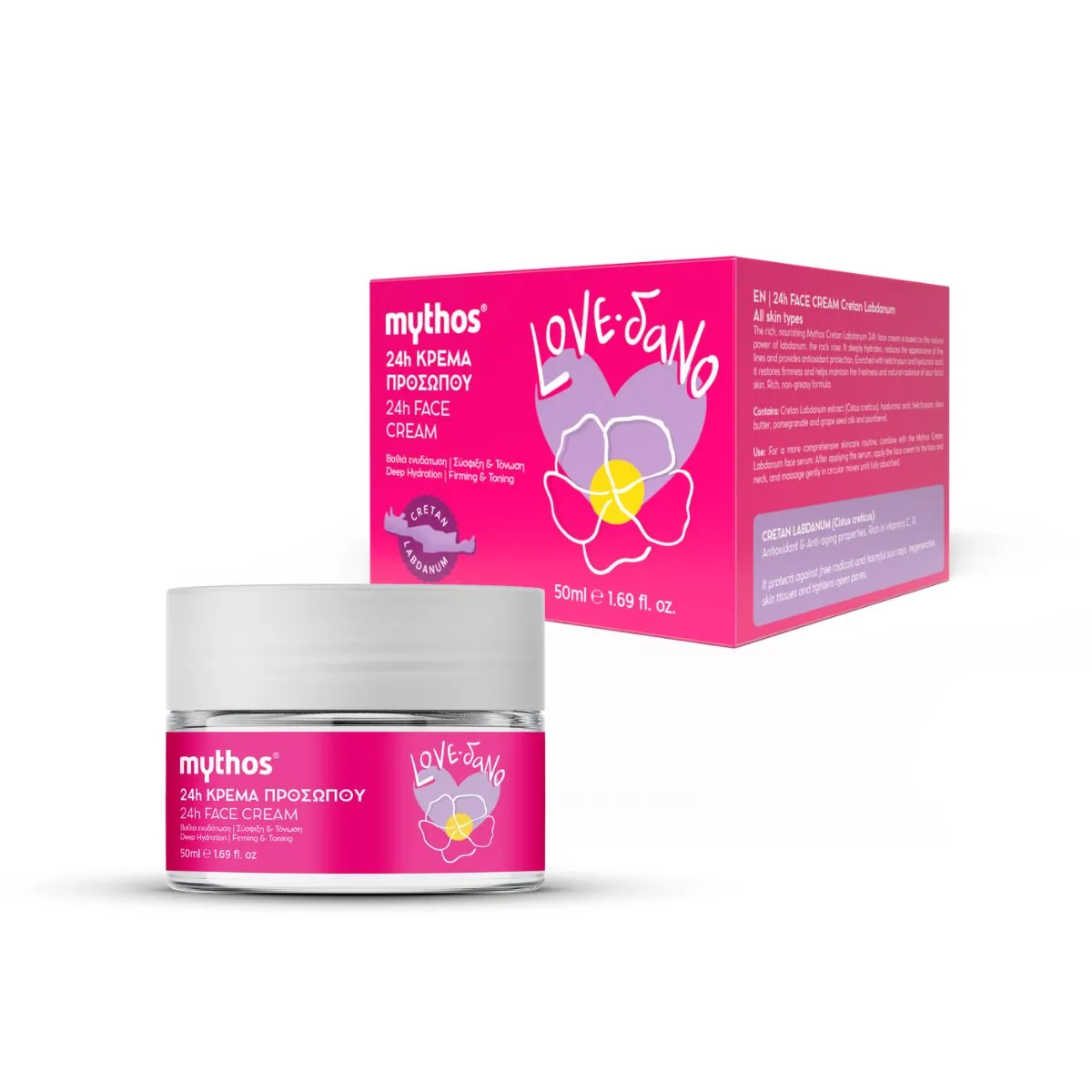 Mythos Labdanum 24h gezichtscrème 50 ml