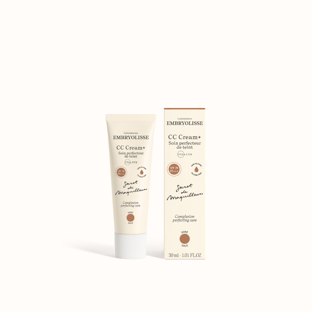 Embryolisse CC Cream+ getinte crème 30 ml SPF20 vegan