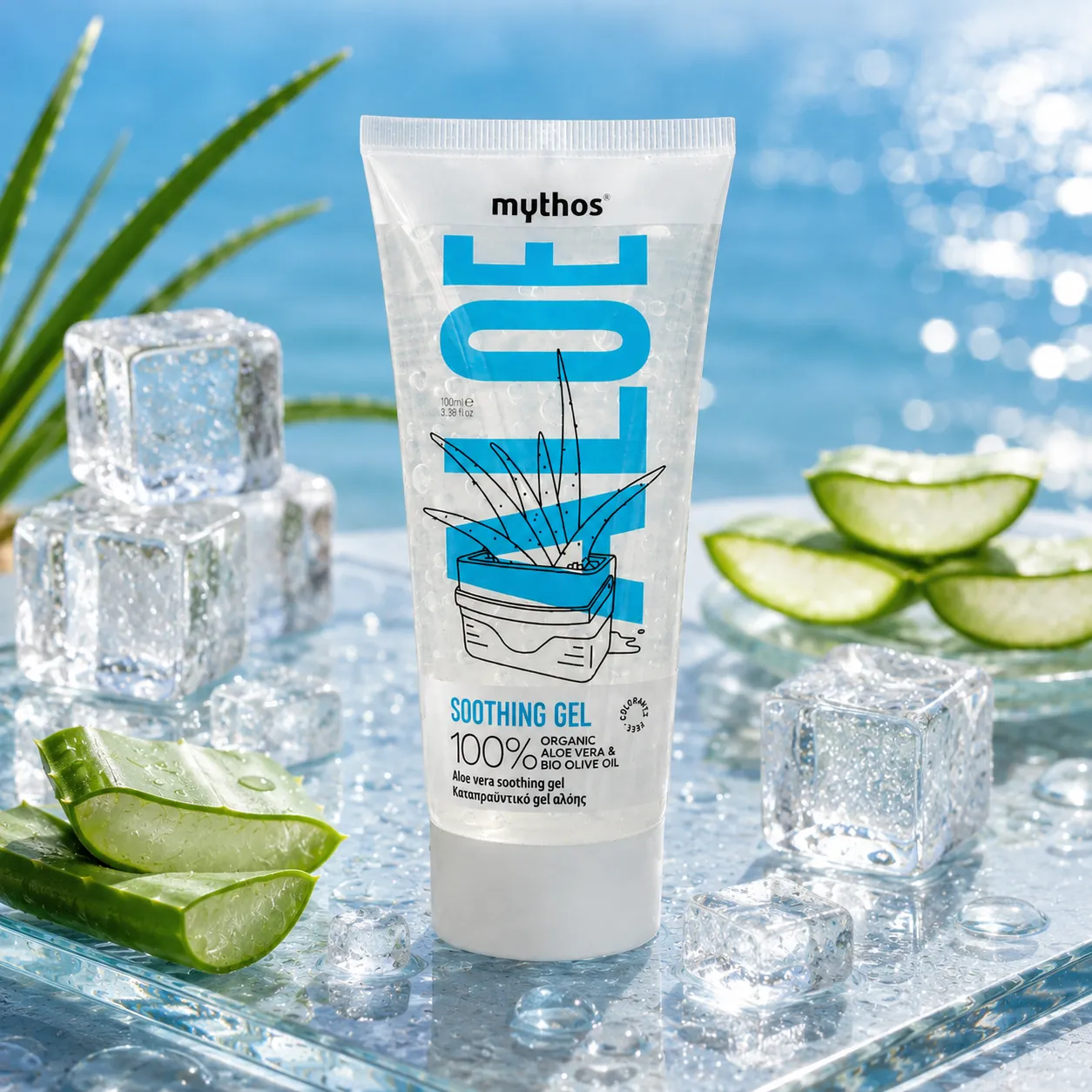 Mythos Aloe gel 100ml verkoelend met aloë