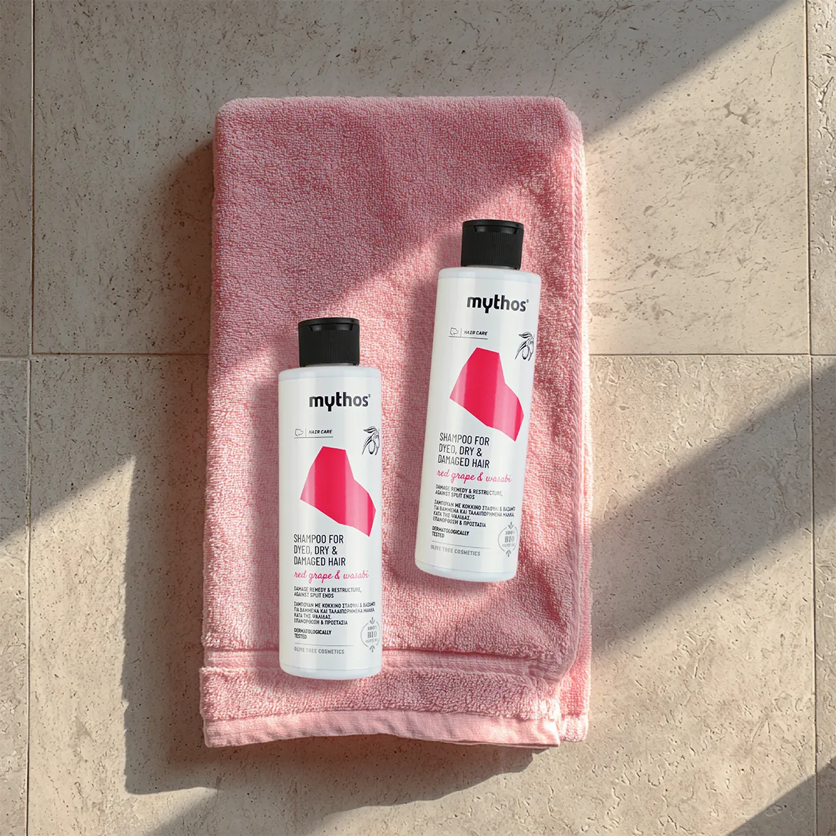 Mythos Olive shampoo droog haar 200 ml herstellend