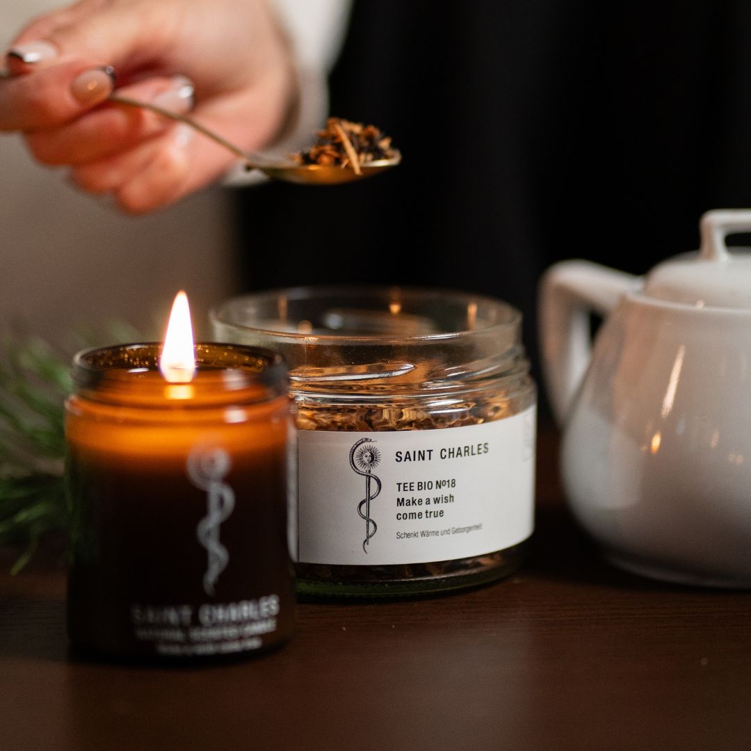 SAINT CHARLES Make a Wish cadeauset kaars thee winter