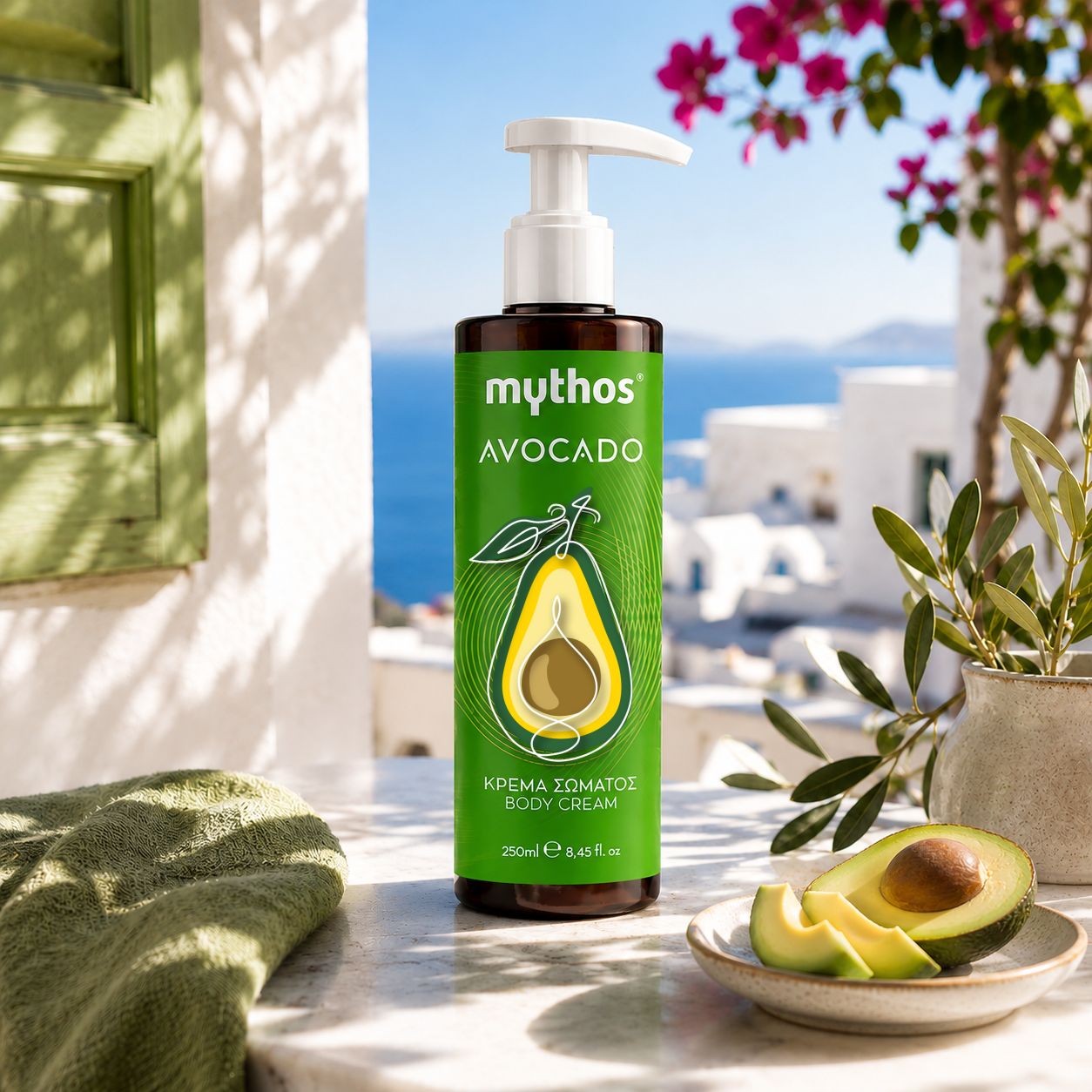 Mythos Avocado Bodycrème 250 ml met Olijfolie