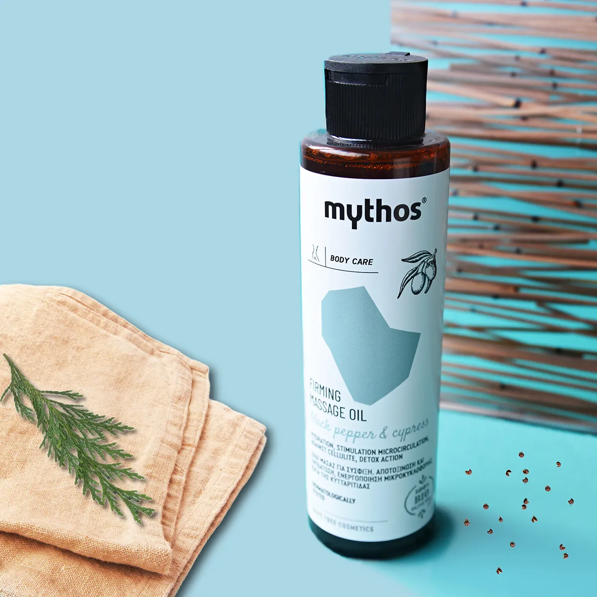 Mythos Olive massageolie verstevigend 150ml olijfolie