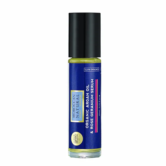 Manatude Organic Argan Rose Geranium serum roller 10 ml