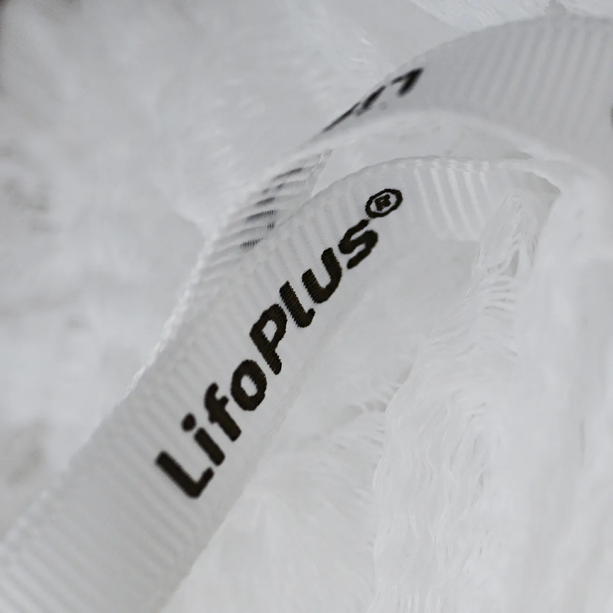 Lifoplus Scrub exfoliërende spons wit herbruikbaar