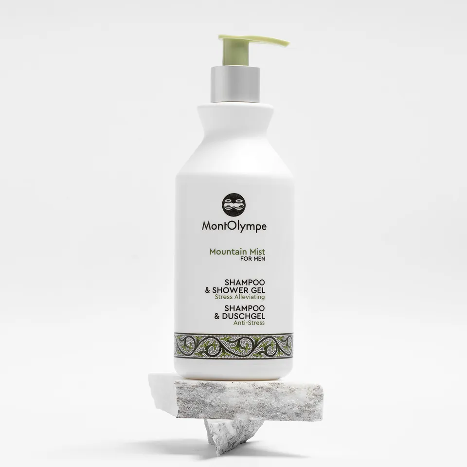 MontOlympe Mountain Mist shampoo douchegel mannen munt