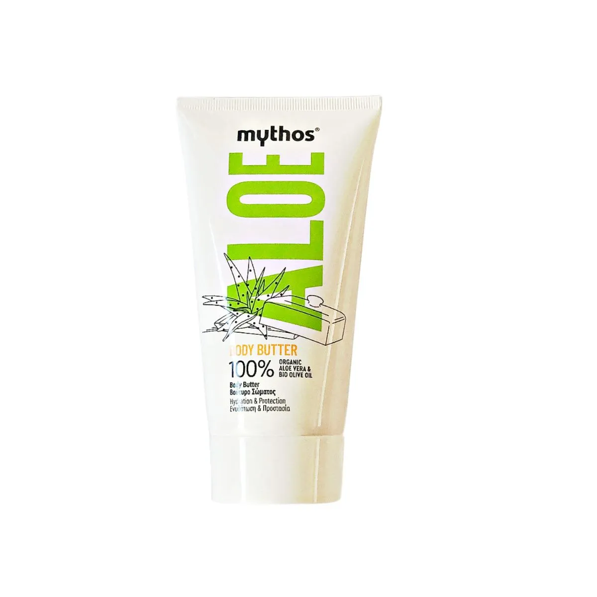 Mythos Aloe bodybutter aloë 150 ml droge huid