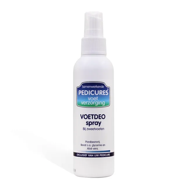 Samenwerkende Pedicures Voetdeo Spray voetspray fris met tea tree