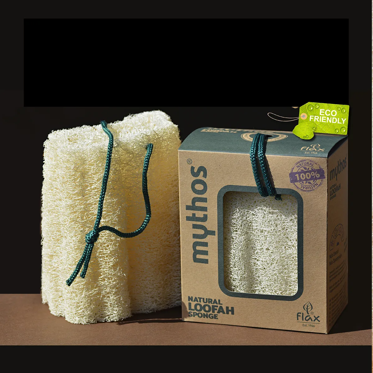 Lifoplus luffaspons onbewerkt met koord eco gift