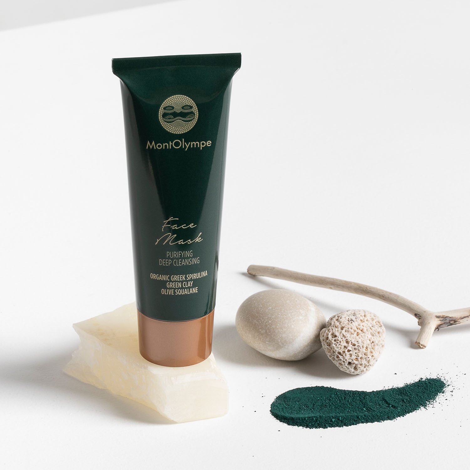 MontOlympe Purifying gezichtsmasker spirulina groene klei