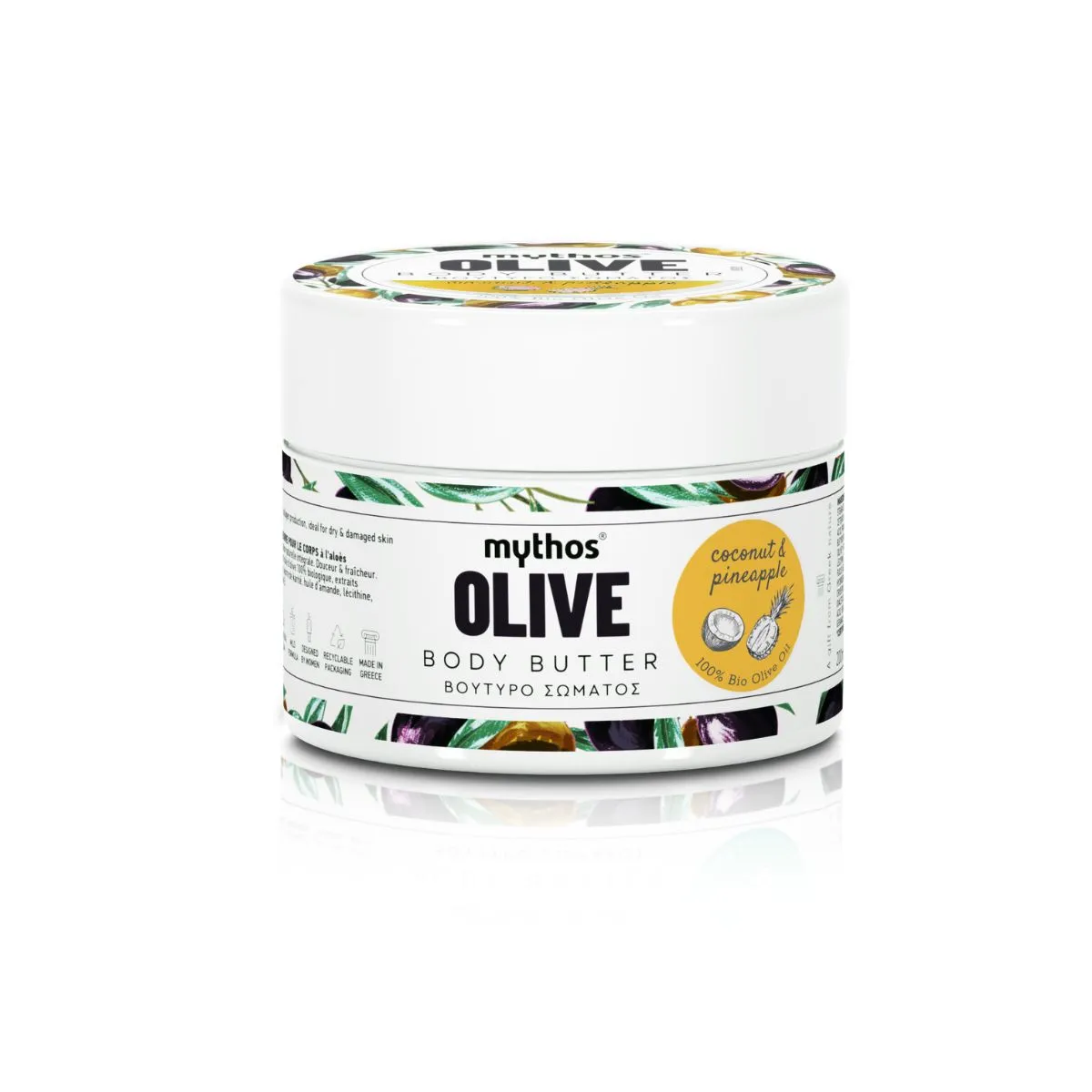 Mythos Olive lichaamsboter kokos en ananas 200 ml