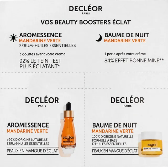 Decléor Green Mandarin Beauty Boosters olie sample verhelderend