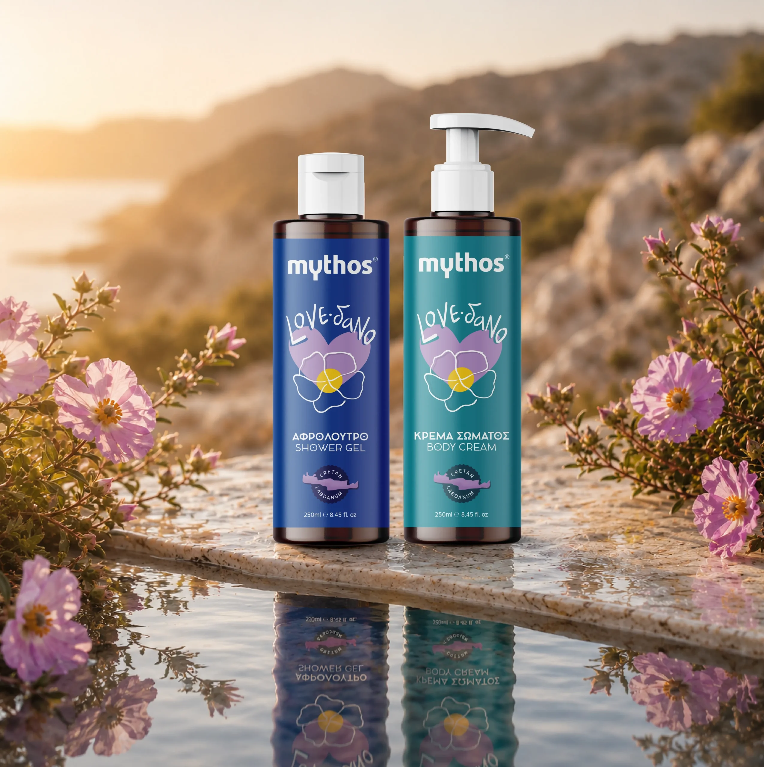 Mythos Labdanum lichaamscrème 250ml niet vettig