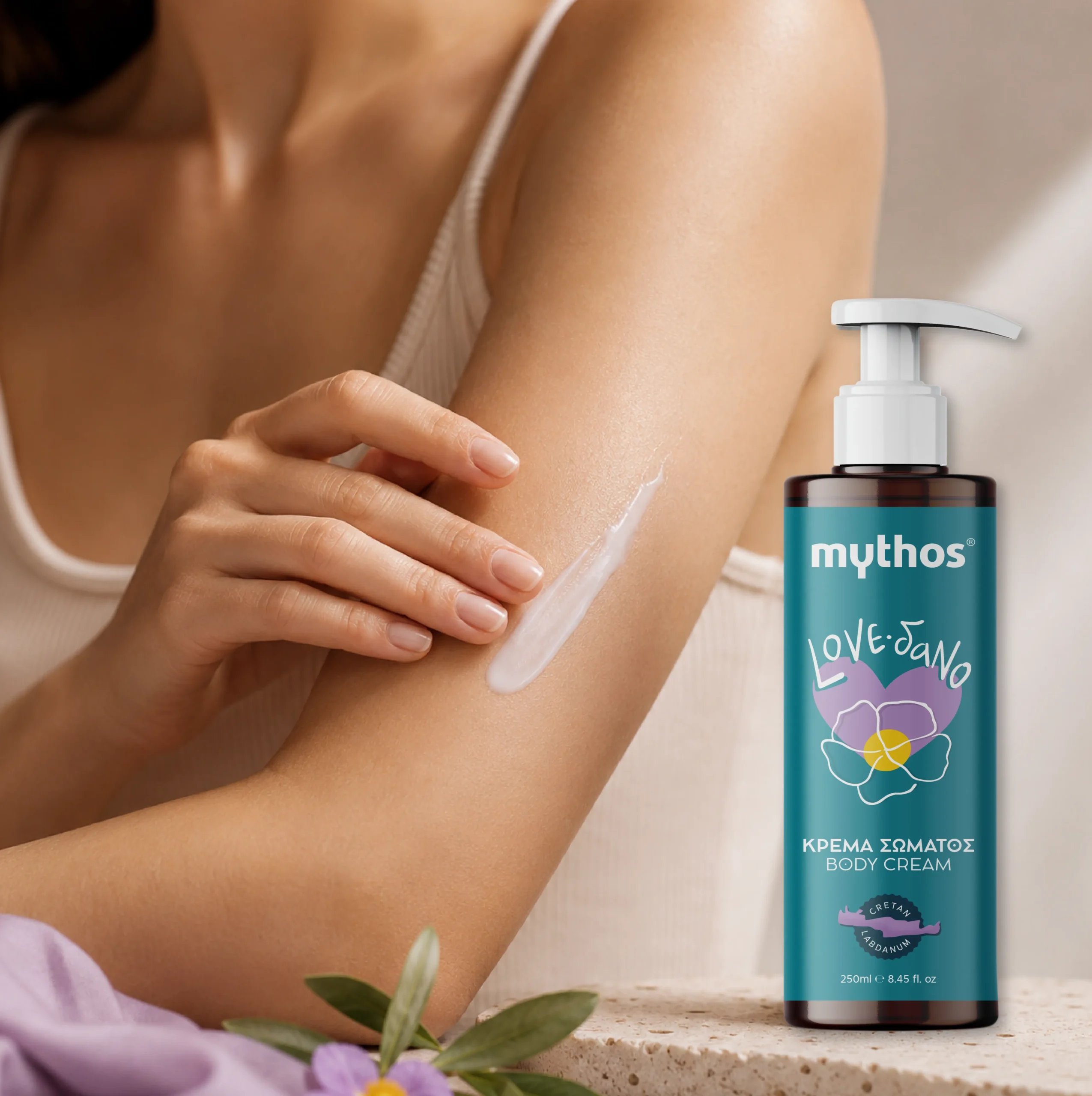 Mythos Labdanum lichaamscrème 250ml niet vettig