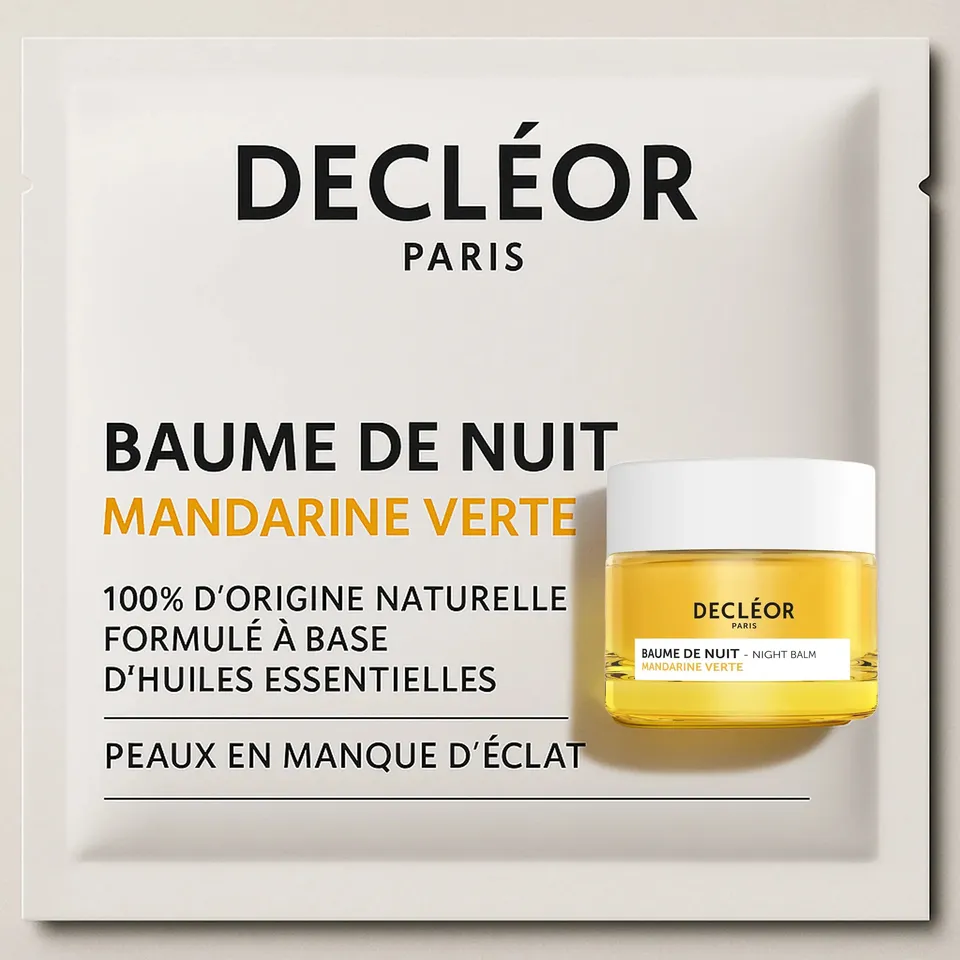 Decléor Green Mandarin nachtbalsem proefmonster