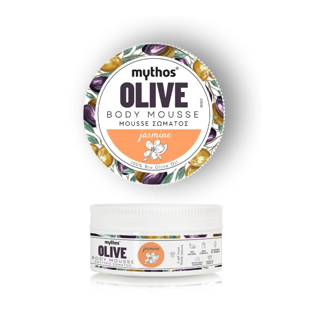 Mythos Olive Bodymousse Jasmijn 200ml met Olijfolie