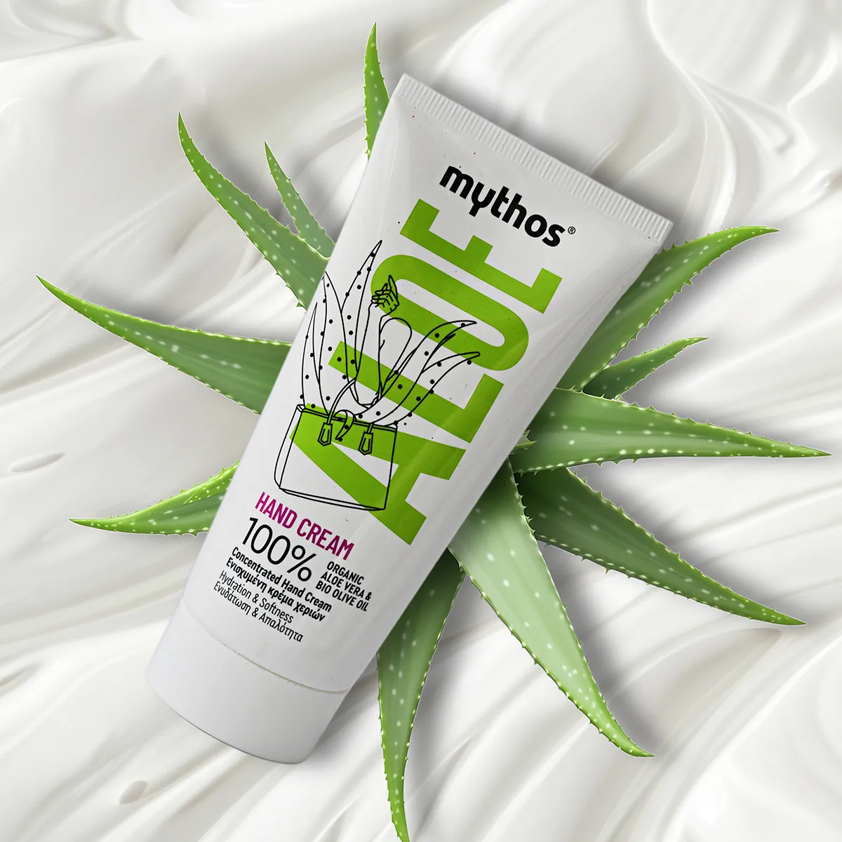 Mythos Aloe handcrème 100 ml versterkend
