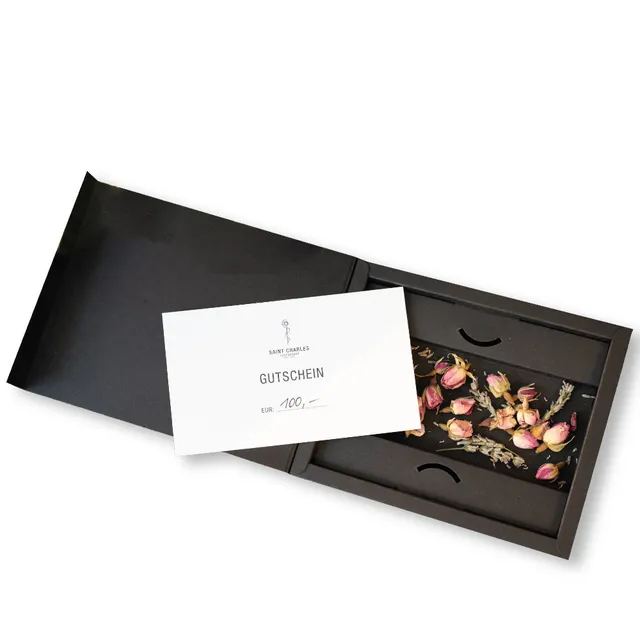 Saint Charles cadeaubon 50 euro in geschenkbox roos
