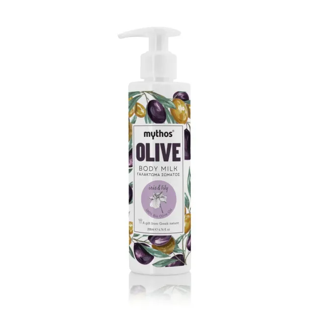 Mythos Olive Bodymelk Iris Lelie 200ml met olijfolie