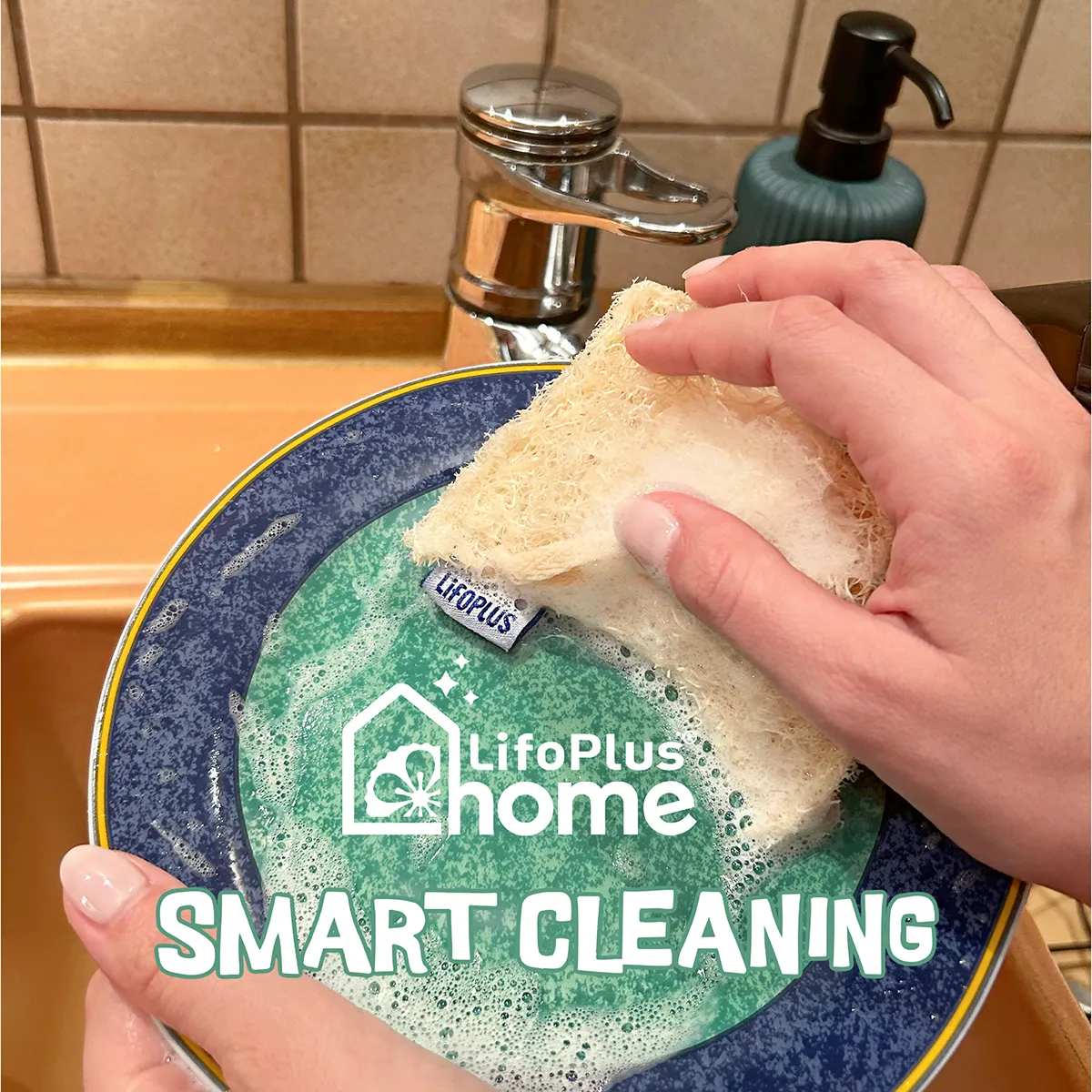 Lifoplus Home Very Strong Keukenspons Loofah