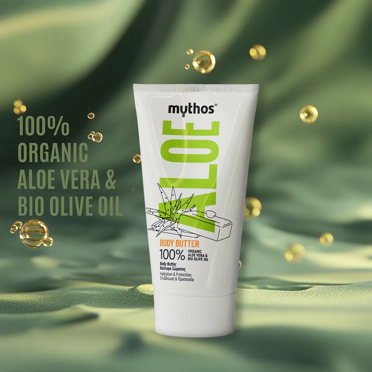 Mythos Aloe bodybutter aloë 150 ml droge huid
