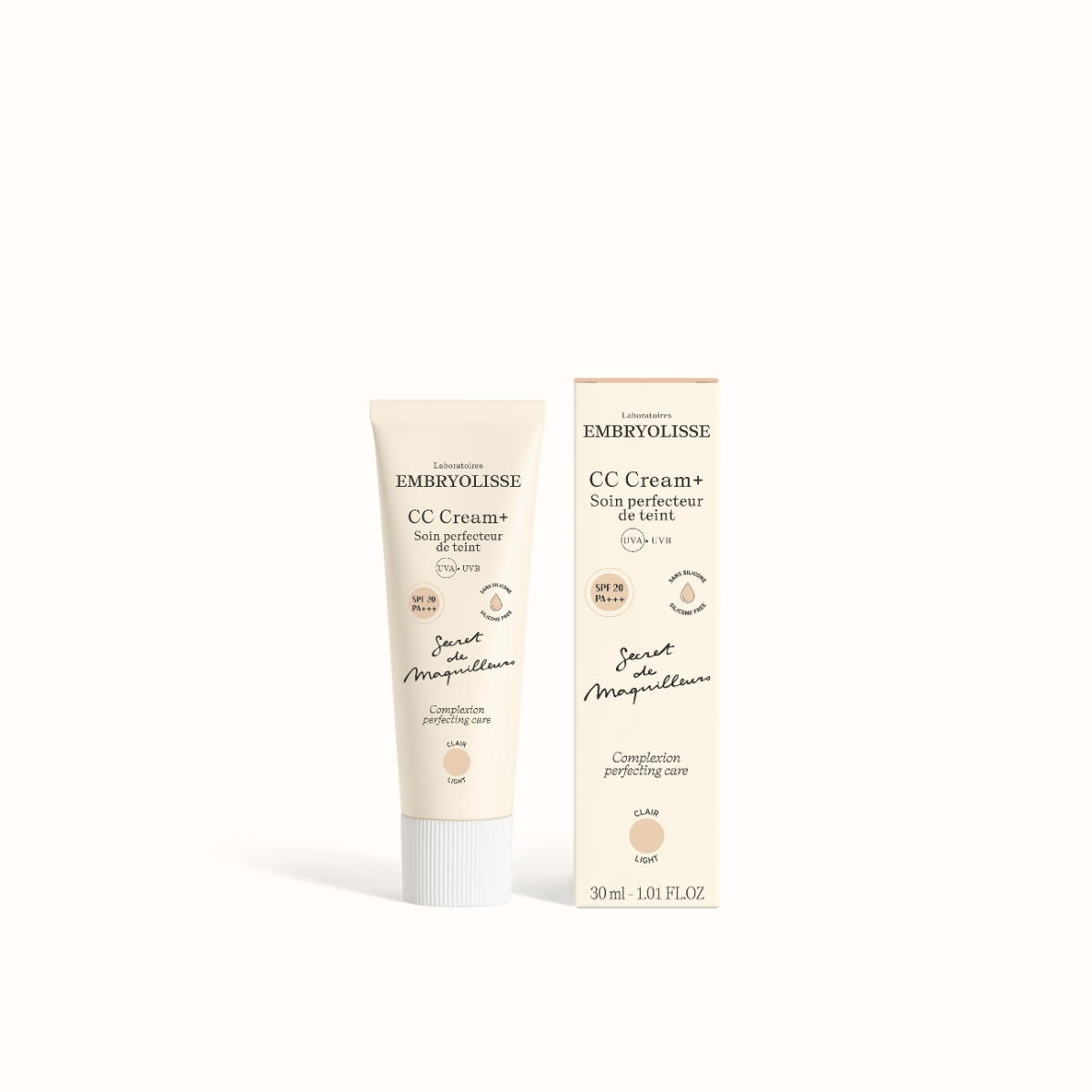 Embryolisse CC Cream+ getinte crème 30 ml SPF20 vegan