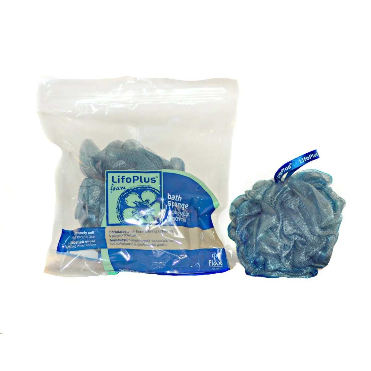 Lifoplus Badspons Blauw Tweekleurig Zacht voor Huid