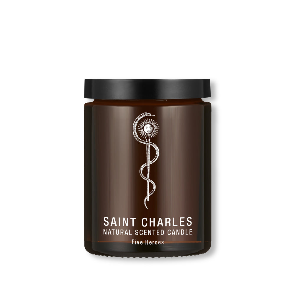 Saint Charles Five Heroes geurkaars eucalyptus 30 uur