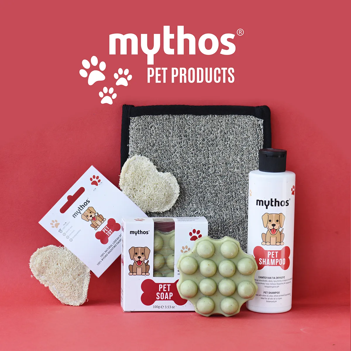 Mythos Pet vaste hondenzeep met olijfolie shea