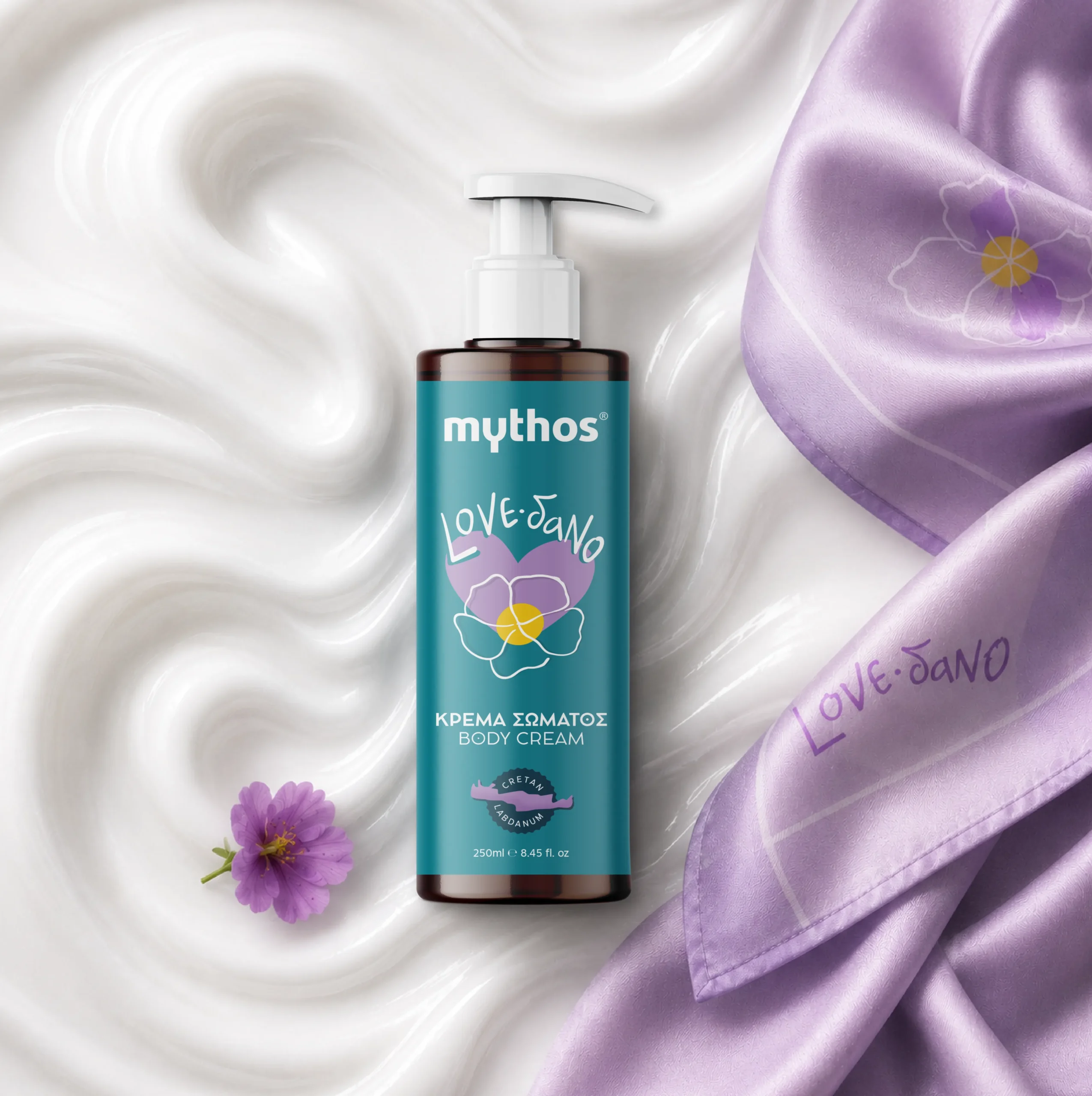 Mythos Labdanum lichaamscrème 250ml niet vettig
