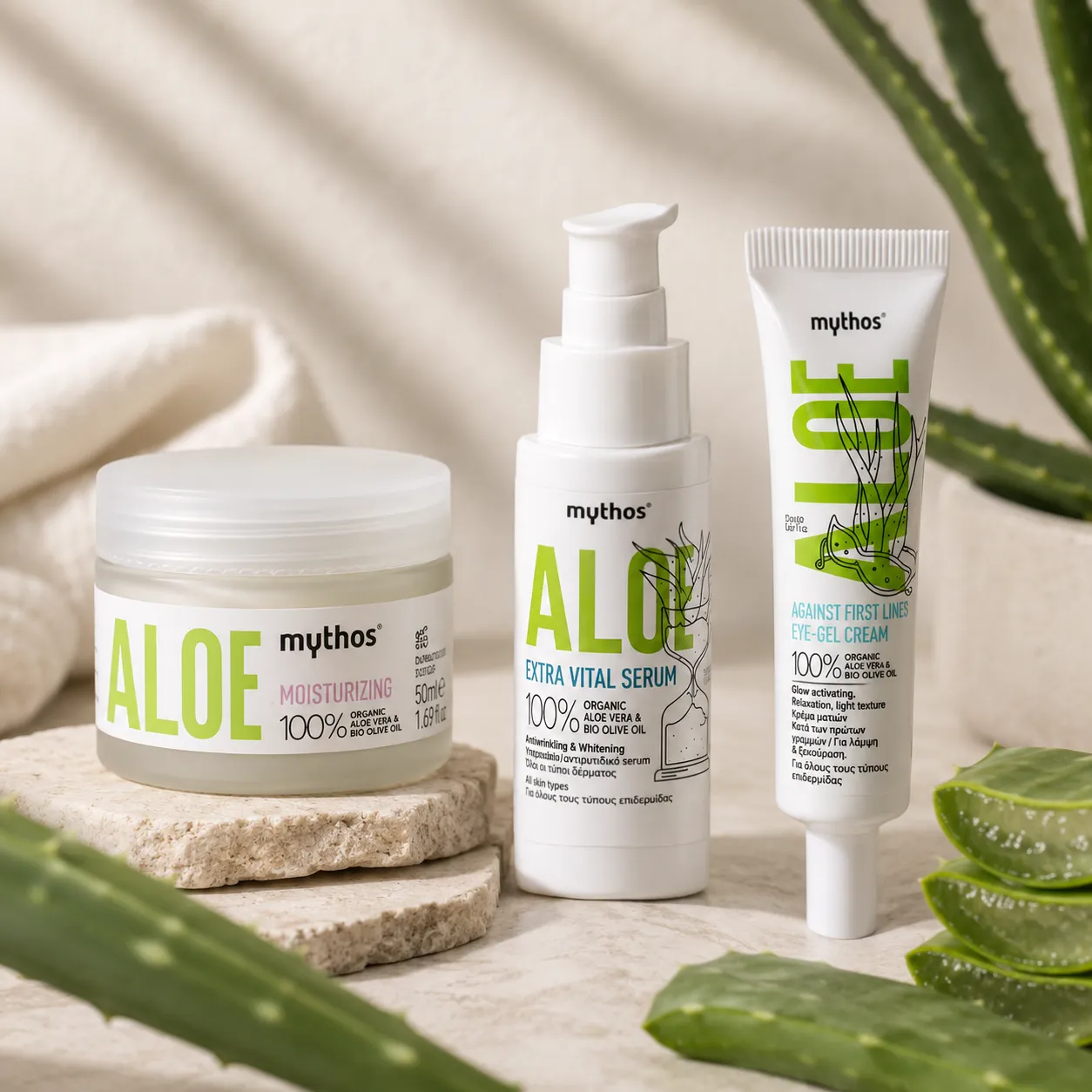 Mythos Aloe lichte gezichtscrème 50ml met aloë vera