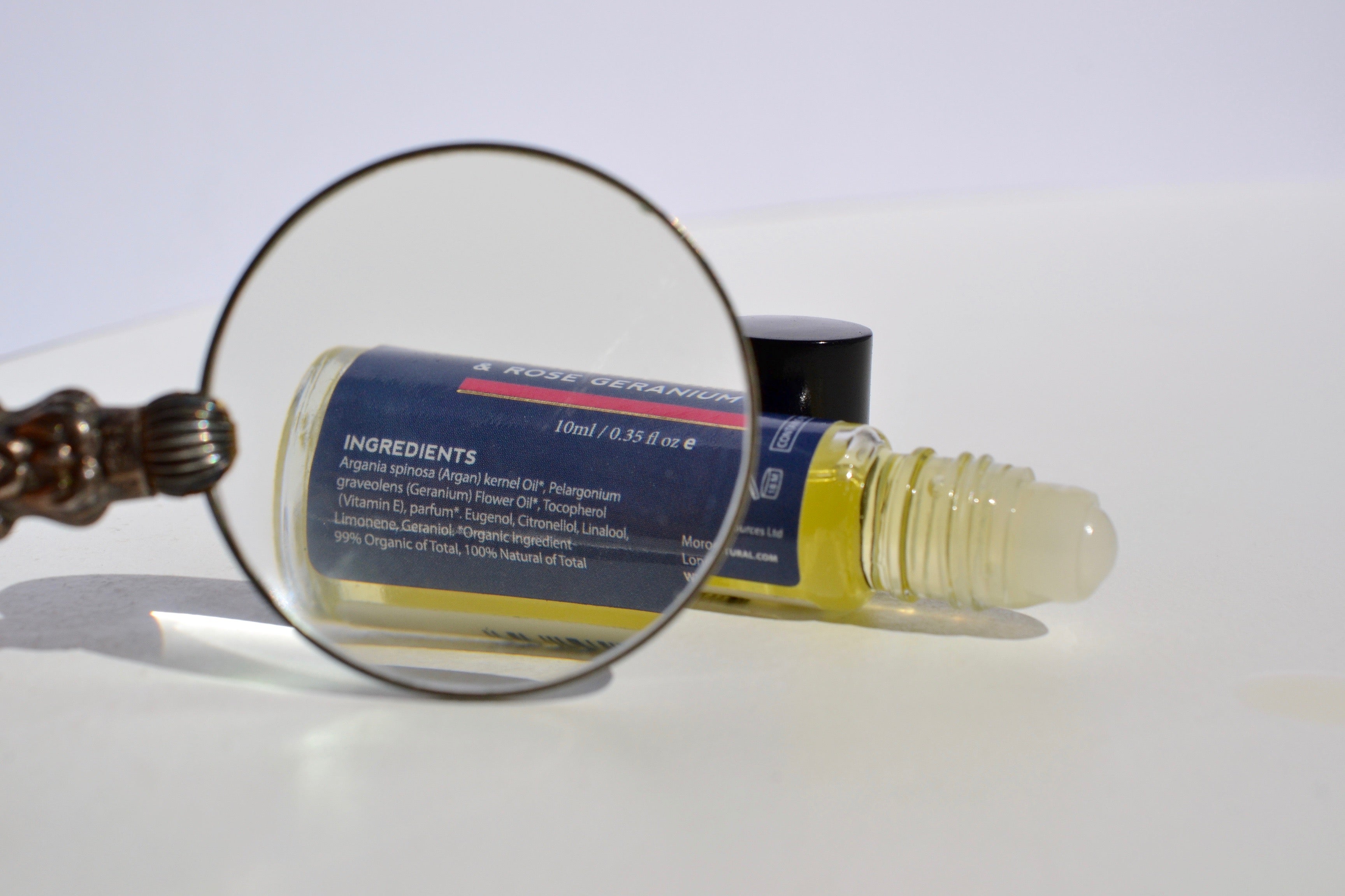 Manatude Organic Argan Rose Geranium serum roller 10 ml