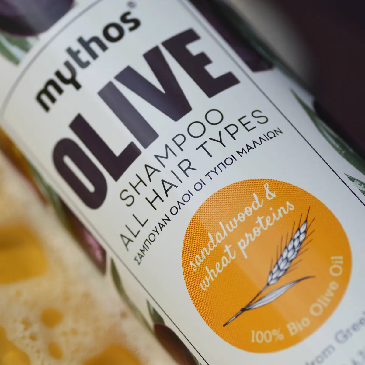 Mythos Olive Sandelhout shampoo 200ml voor volume