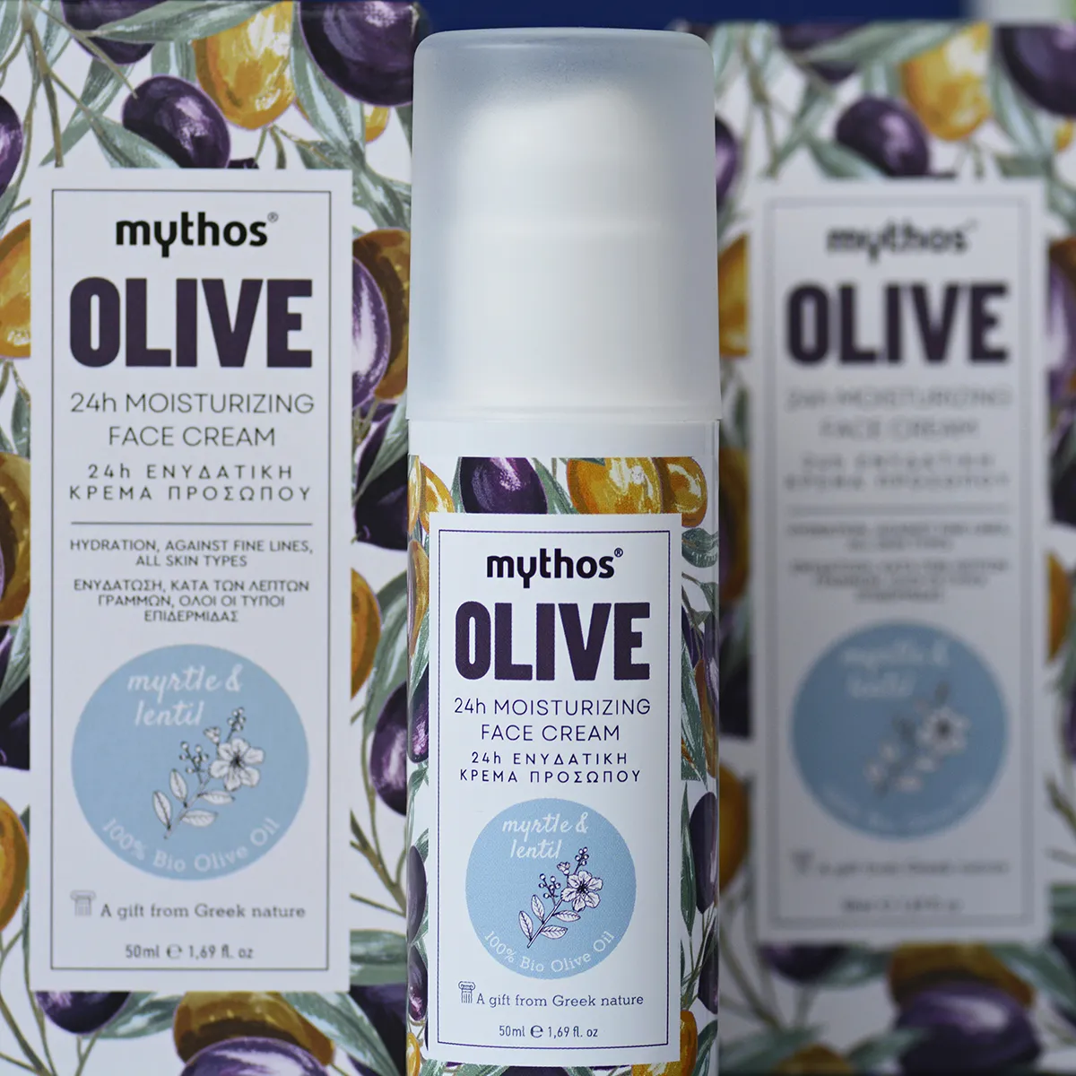 Mythos Olive bosbes-linzen gezichtscrème 50ml 24h