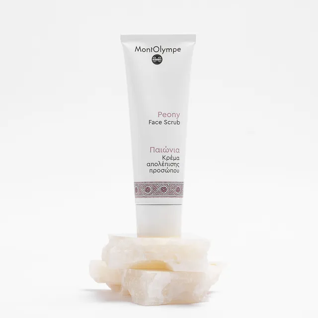 MontOlympe Pioen gezicht- en lipscrub vette huid
