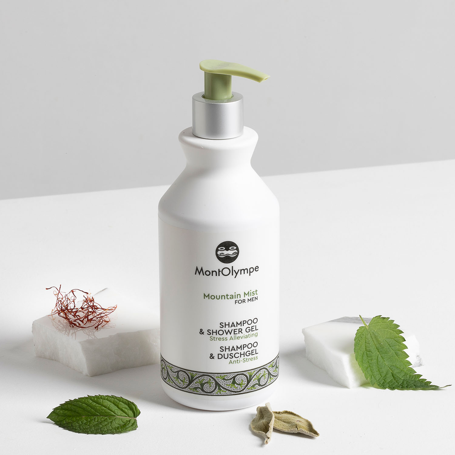 MontOlympe Mountain Mist shampoo douchegel mannen munt