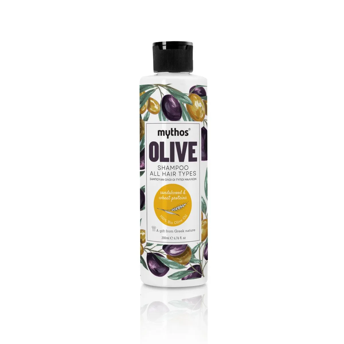 Mythos Olive Sandelhout shampoo 200ml voor volume