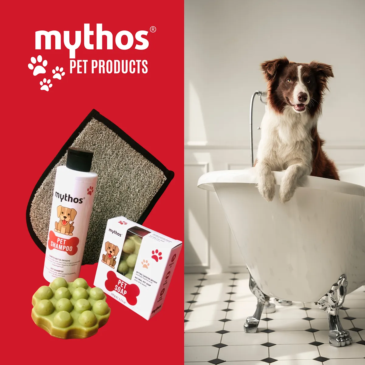 Mythos Pet vaste hondenzeep met olijfolie shea