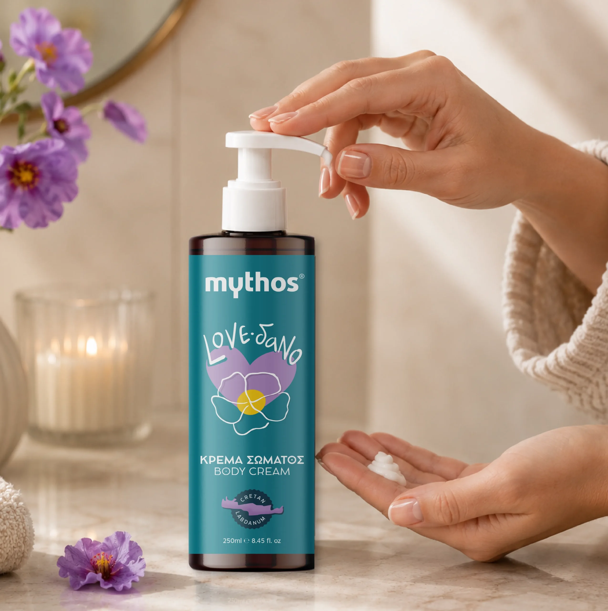Mythos Labdanum lichaamscrème 250ml niet vettig