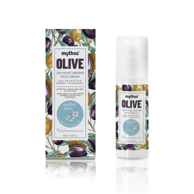 Mythos Olive bosbes-linzen gezichtscrème 50ml 24h