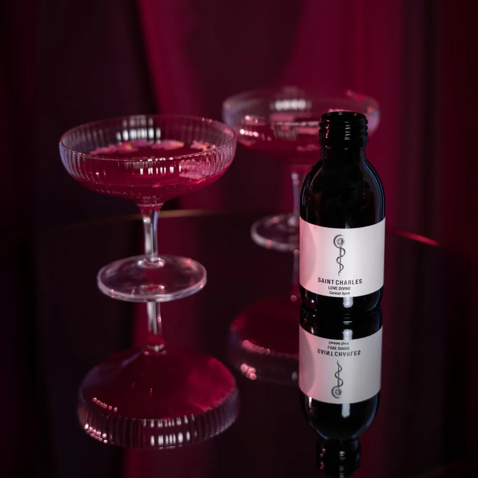 Saint Charles Love Divine Spirit Cocktail hibiscus