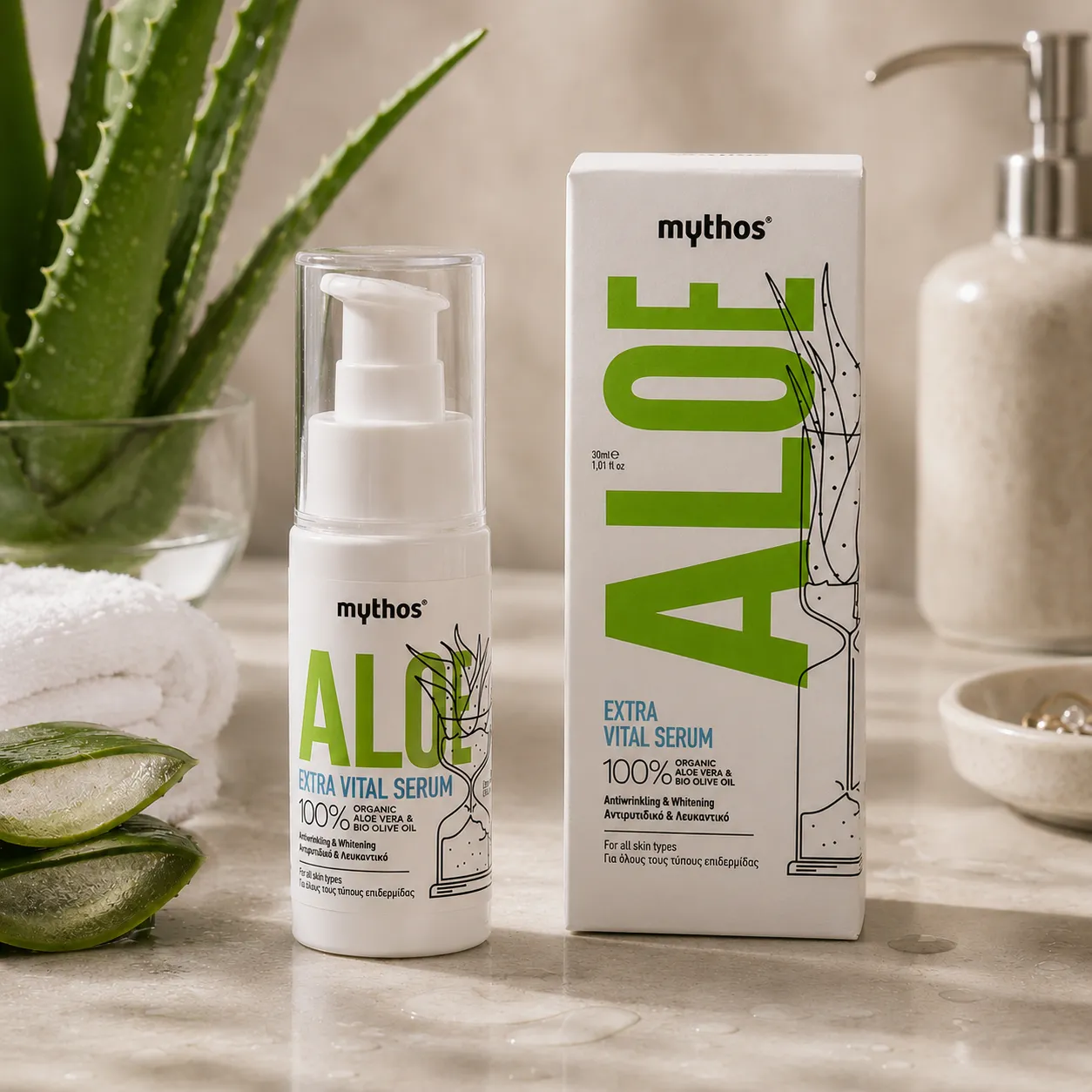 Mythos Aloe Gezichtsserum 30ml Verstevigend