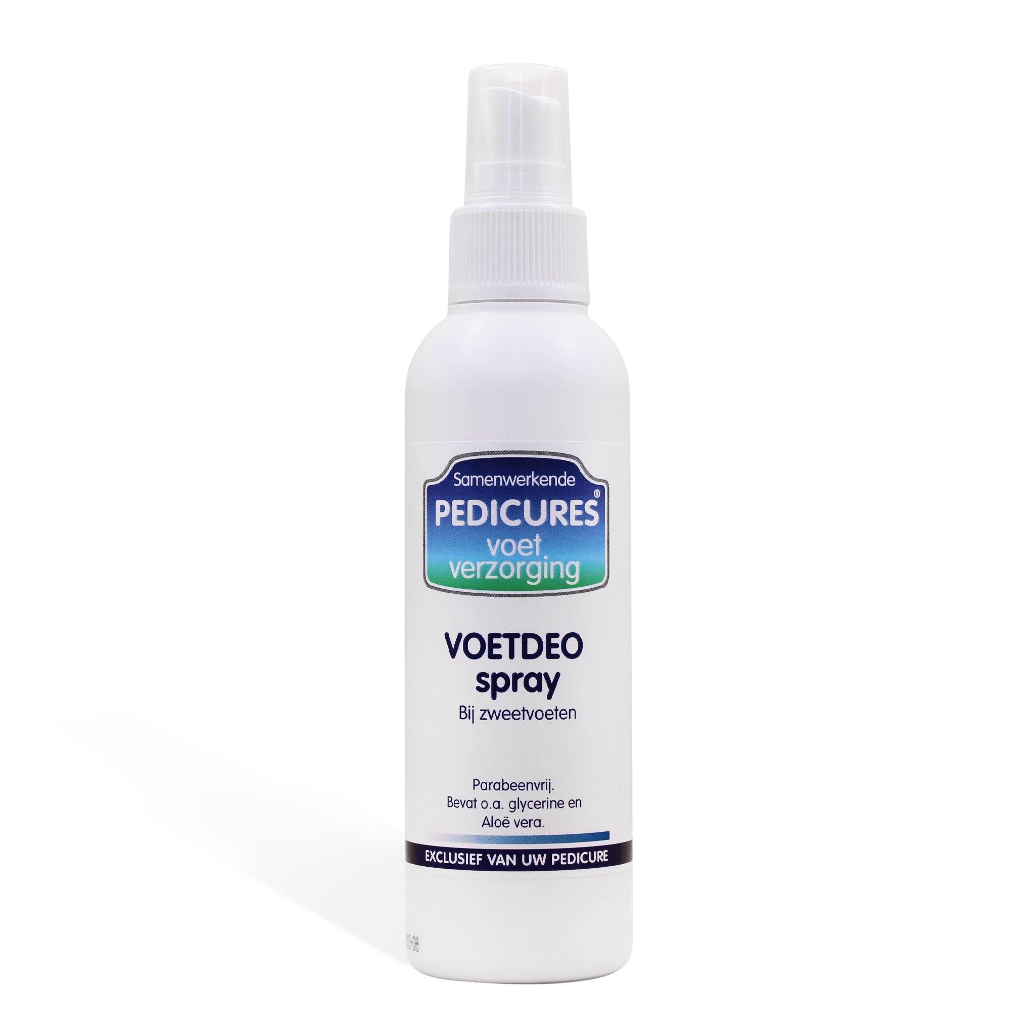 Samenwerkende Pedicures Voetdeo Spray voetspray fris met tea tree
